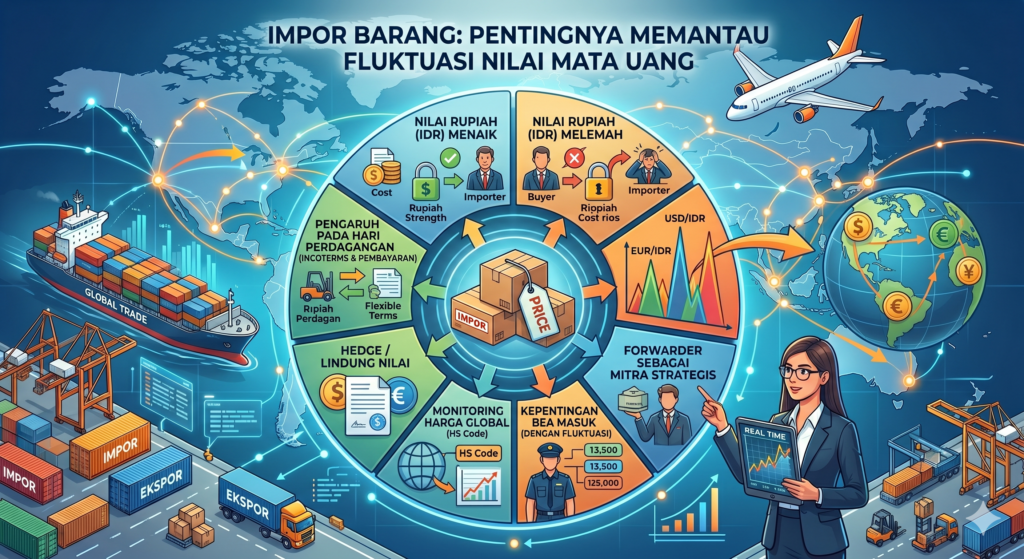 mau impor barang tapi harus lihat fluktuasi nilai mata uang